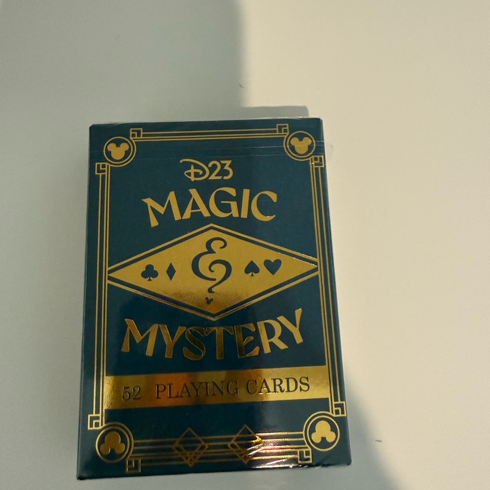 Disney D23 Magic & Mystery Playing Cards - Blue and Gold